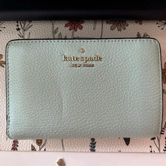 Kate Spade Light Green Leather Wallet - Picture 1 of 5